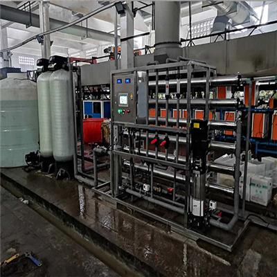宁波达旺化纤厂生产反渗透纯水，余姚镀锌镀膜产品清洗纯净水设备