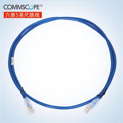 康普六类非屏蔽跳线1.5米蓝色NPC06UVDB-BL005