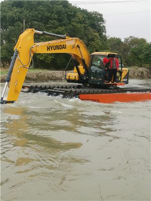 河南湿地挖掘机出租费用 水陆挖掘机出租