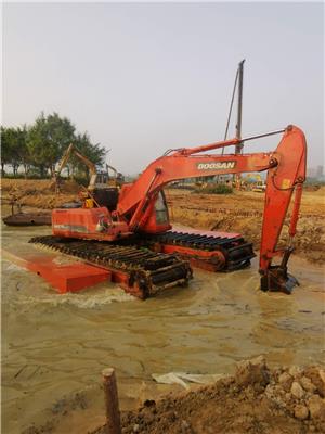 包头大型水上挖掘机租赁 水上挖掘机出租