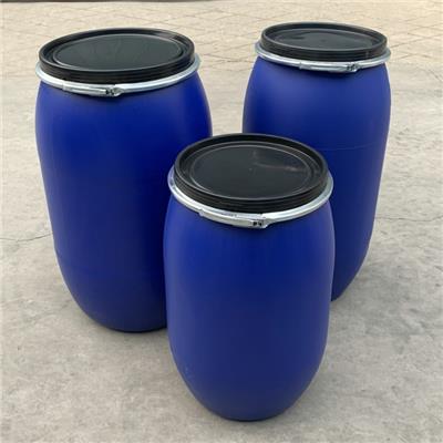 利新塑料120升塑料桶包箍桶大口120L塑料桶120kg法兰桶HDPE材质