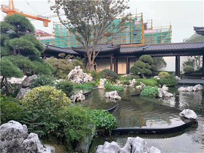 沈阳碧桂园私家别墅庭院花园设计规格 日式禅院布景