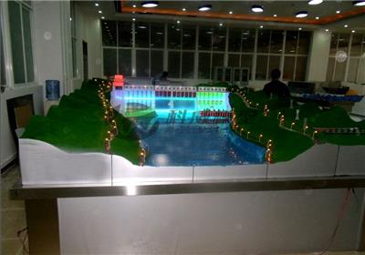 长沙科威重力坝水利枢纽总体布置仿真沙盘模型、水轮发电机组模型模拟实训室KWMX-188