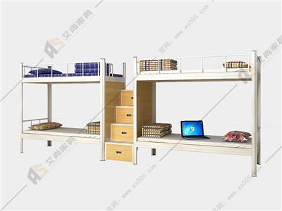 员工宿舍双层高低铁床 潮州市双层铁床 优质冷轧钢板