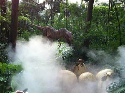 三亚动物园人工造雾 环保生态
