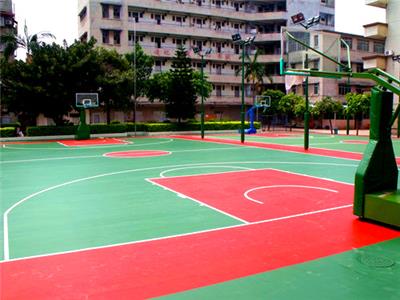 廊坊硅pu篮球场建设，篮球场标准，建造塑胶篮球场公司