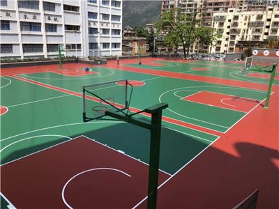 羽毛球塑胶地板褶皱，建室外篮球场和羽毛球场