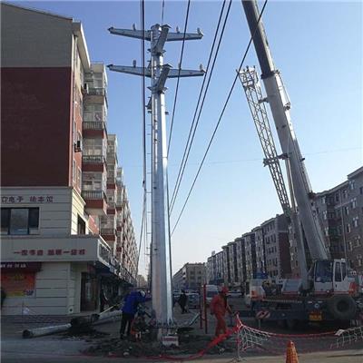 广西双回路35kv钢管塔农网改造17米钢管塔厂家