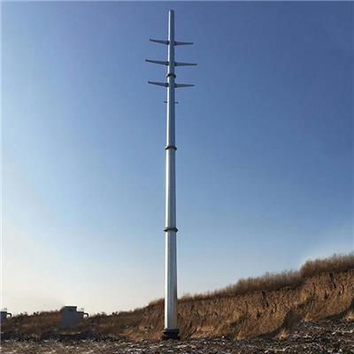 湖南10kv线路各种杆型呼高15米钢管塔