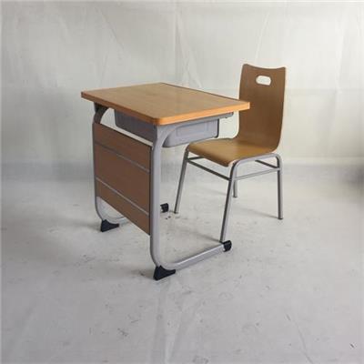 培训班学生课桌椅 成人培训课桌椅 法式学生课桌椅定做生产厂家 培训班的课桌椅