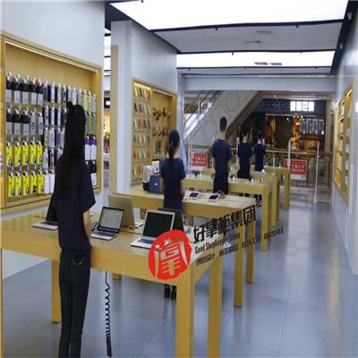 南昌苹果手机展示柜电话 苹果木纹体验桌