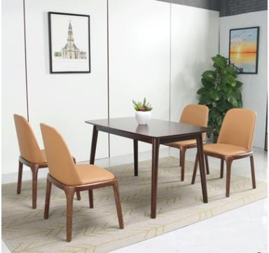 厂家直供 成套餐饮桌椅 实木餐桌椅组合 咖啡厅休闲餐桌椅