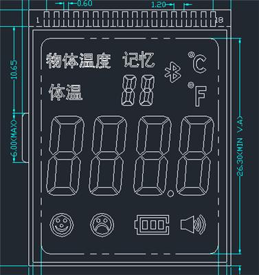 非接触式电子温度计IC，物体温度计芯片，电子蓝牙连接测温枪方案