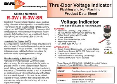 R-3W-SR-KIT电压指示器，带不闪烁的LED 进口GRACE
