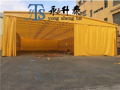 四川雨棚厂家永升泰专业供应大型折叠伸缩蓬活动推拉蓬