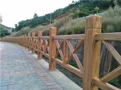 曲靖河道仿木护栏 曲靖河道仿木护栏设计公司工艺精雕细琢