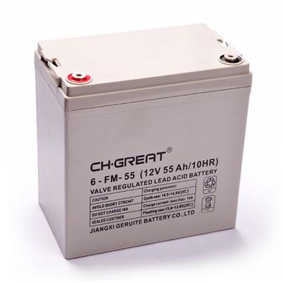 格瑞特蓄电池12V55AH 6-FM-55厂家报价 价格 免维护
