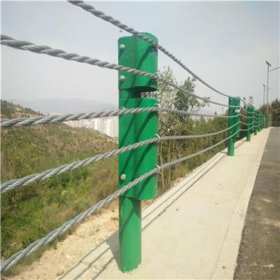 缆索护栏间隔保持件安装 缆瑞缆绳托架端部立柱供应商 量大从优