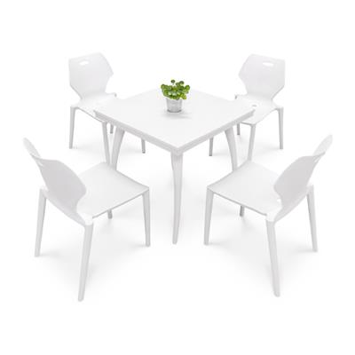 众晟家具ZS-**T塑料会议洽谈休闲户外餐桌椅