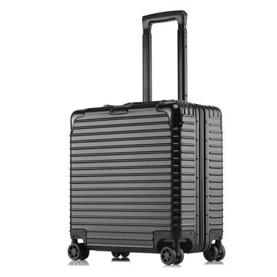 厂家批发全铝镁合金拉杆电脑箱18寸万向轮行李箱密码箱登机箱