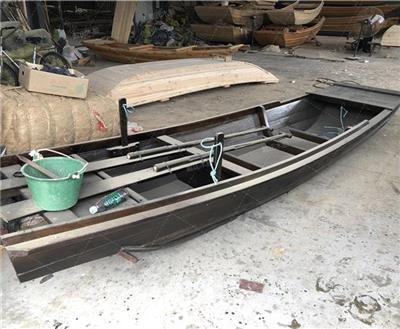 福州手划河道保洁船定制 小木船