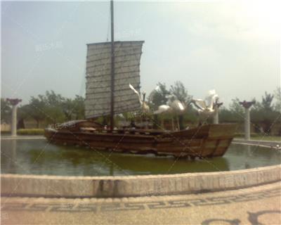 武汉大型海盗木船电话 景观木船