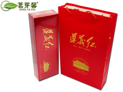 茗芽馨2020年贵州遵义红茶特级明前茶烟条送长辈礼盒装