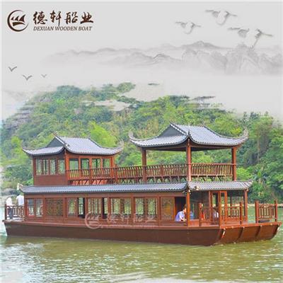 中式观光木船定制