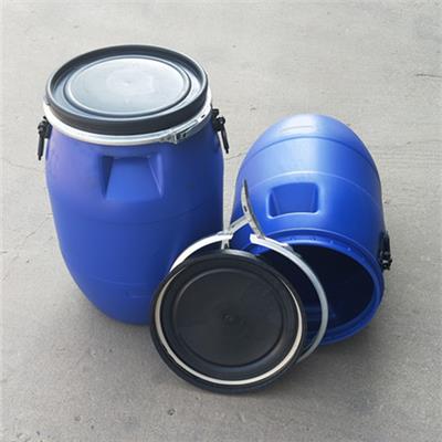 60升塑料桶60L卡箍塑料桶大口兰60公斤