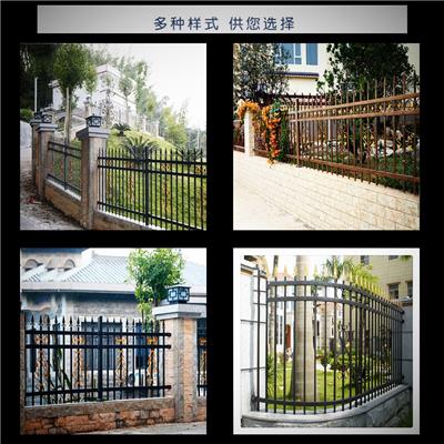 生产销售铁艺围墙防护栏 防护喷塑小区锌钢围墙护栏