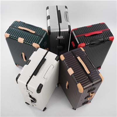 厂家生产批发复古时尚铝框拉杆箱万向轮行李箱男女密码登机箱旅行箱