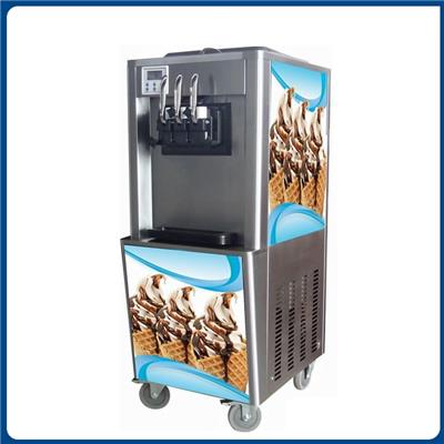 制作甜筒冰淇淋机/定制做冰机/可流动冰淇淋机价格