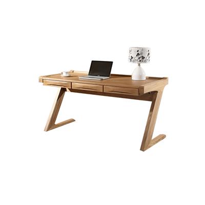 纯朴木屋 北欧全实木榆木书桌 实木办公桌写字台Z型书桌 书房家具