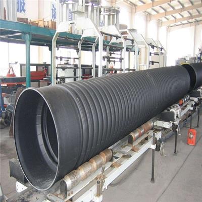 厂家直销HDPE双壁波纹管DN300**道路工程排水钢带聚乙烯波纹管