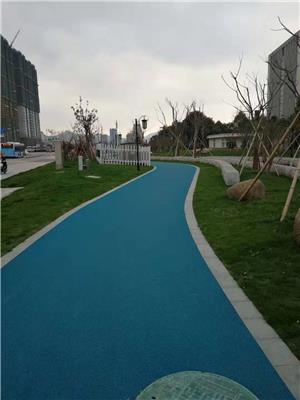 郑州彩色沥青 郑州小区蓝色沥青施工 郑州公园黄色沥青摊铺