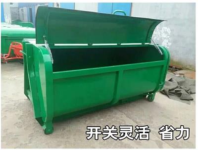 天津户外垃圾箱-铁皮垃圾箱-垃圾箱容量大 方便运输