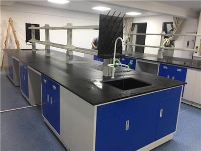 钢木实验台边台试验室操作台理化板化验室工作台 实验桌边台定制