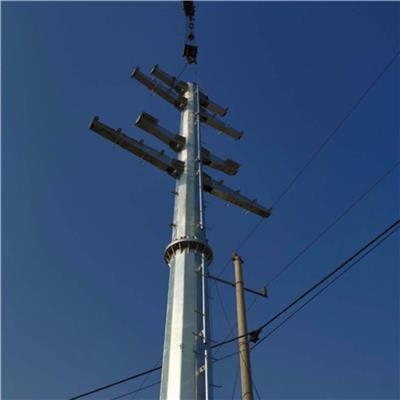 临汾市35kv电力钢杆桩基础钢管杆设计