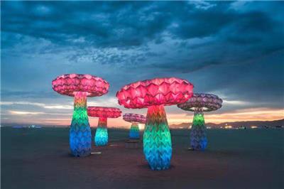 七彩变形互动蘑菇树、3-6米高支持定制尺寸