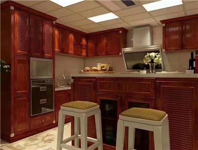 L型开放式现代简约整体厨房橱柜铝合金柜门全铝全屋定制