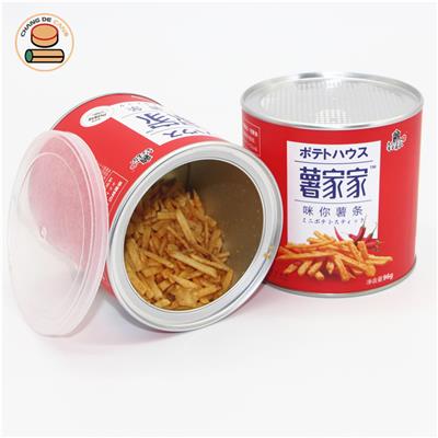 厂家供应薯条罐膨化食品包装小纸罐
