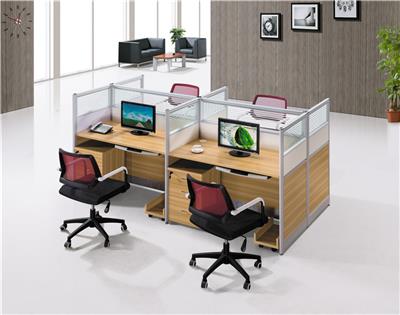 四人位 员工桌 电脑桌 屏风办公桌工位 单人位单桌