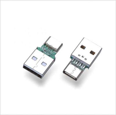 深圳厂家直销USB2.0A母转TYPEC公头