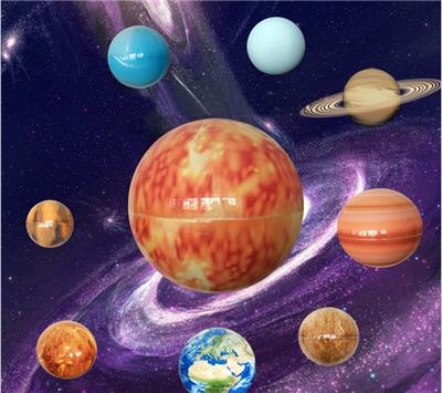 定制亚克力宇宙八大行星模型展会装饰太阳系星球吊灯星球仪星球罩