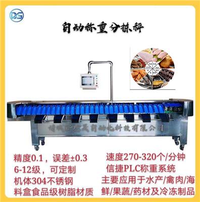 高精度生蚝牡蛎自动称重分级机重量分选机可定制多个级别
