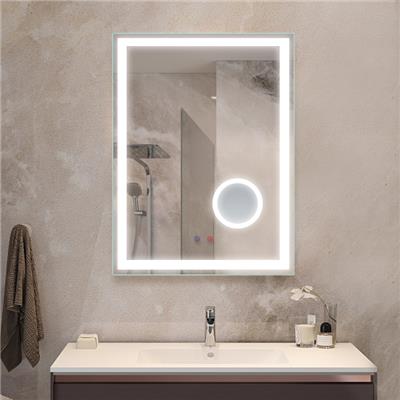 欧式拱门led浴室镜 家用洗手间镜子 铝合金定制智能浴室镜带灯
