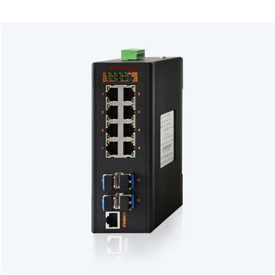 MIE-5610 8GE+4GSFP卡轨式全千兆网管型工业以太网交换机