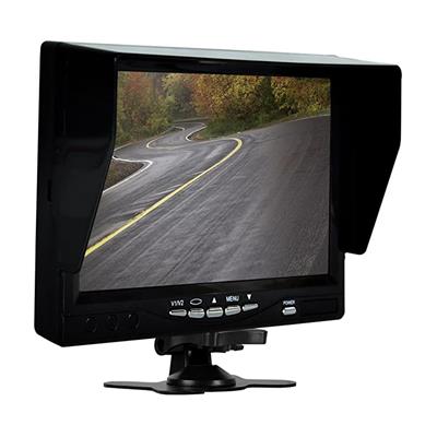 行车记录仪摄像头系统，远驰4分屏7英寸10寸四屏显示，带MDVR录制功能的高清1080P监视器，IP69防水夜视摄像头x 4个，用于货车拖车重型卡车露营车