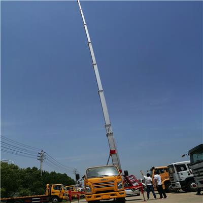 湖南 国六江铃蓝牌32米高空云梯车搬家车厂家