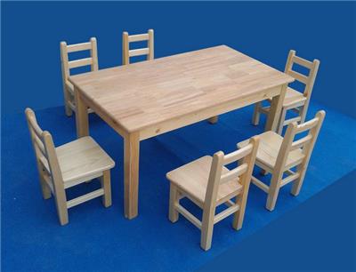 贵阳幼儿园家具松木本色重叠床学习桌椅
